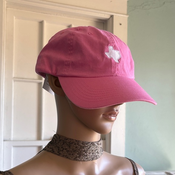 Port Authority Accessories - Pink Baseball Cap with Embroidered Texas Detail